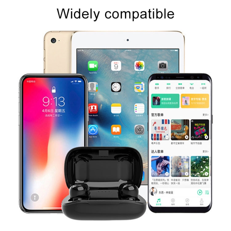 Auricular Bluetooth Sem Fios TWS-4 Bluetooth 5.0 IPX5 à Prova de Água com Toque e Caixa de Carregamento, Suporte para Chamadas HD e Avisos de Voz, TWS-4