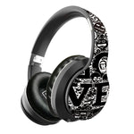 Auricular Bluetooth sem fios B1 com padrão graffiti V5.0
