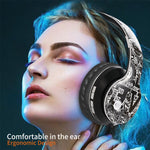 Auricular Bluetooth sem fios B1 com padrão graffiti V5.0