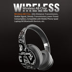 Auricular Bluetooth sem fios B1 com padrão graffiti V5.0