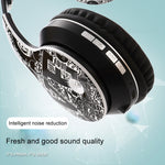 Auricular Bluetooth sem fios B1 com padrão graffiti V5.0