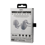 Auricular Estéreo para Dormir Intra-auricular REMAX RM-208 com Controlo por Fio + Microfone, Suporta Mãos Livres