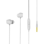 Auricular Estéreo Intra-auricular REMAX RM-550 com Pino Dourado 3.5mm, Controlo por Fio + Microfone, Suporta Mãos Livres