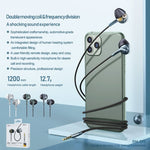 Auricular Estéreo Intra-auricular REMAX RM-595 com Pino Dourado 3.5mm, Metal de Dupla Ação, Controlo por Fio + Microfone, Suporta Mãos Livres