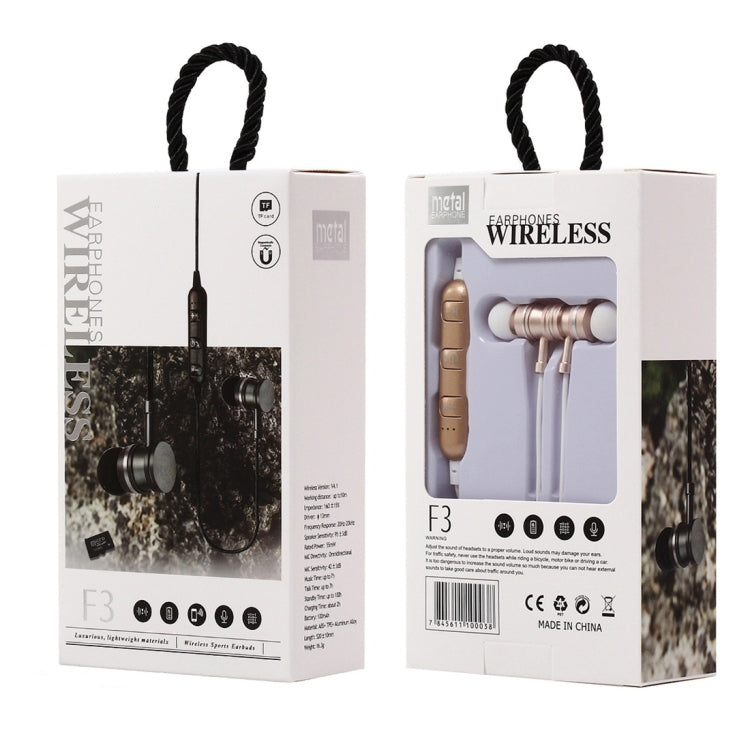 Auricular Bluetooth 4.2 com Design de Pescoço Suspenso F3, Suporta Reprodução de Música, Troca, Controlo de Volume e Atender Chamadas
