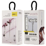 Auricular Bluetooth 4.2 com Design de Pescoço Suspenso F17, Suporta Reprodução de Música, Troca, Controlo de Volume e Atender Chamadas