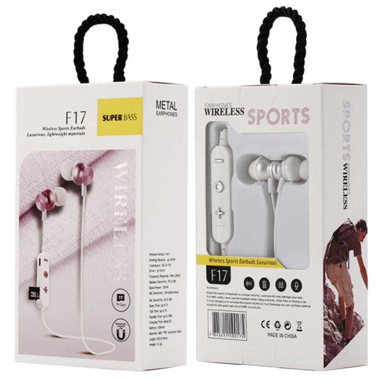 Auricular Bluetooth 4.2 com Design de Pescoço Suspenso F17, Suporta Reprodução de Música, Troca, Controlo de Volume e Atender Chamadas