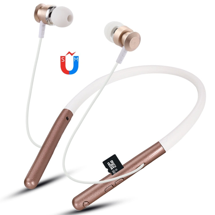 Auricular Bluetooth 4.2 com Design de Pescoço Suspenso F108, Suporta Reprodução de Música, Troca, Controlo de Volume e Atender Chamadas