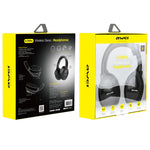 Auricular Bluetooth Dobrável com Graves awei A780BL Bluetooth 5.0 com Entrada Auxiliar 3,5mm, A780BL