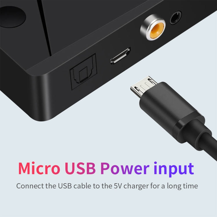 Transmissor de Áudio Digital Óptico Coaxial Portátil 3 em 1 TX13 Bluetooth 5.0 com Entrada 3,5mm para Coluna / Auricular Bluetooth, TX13