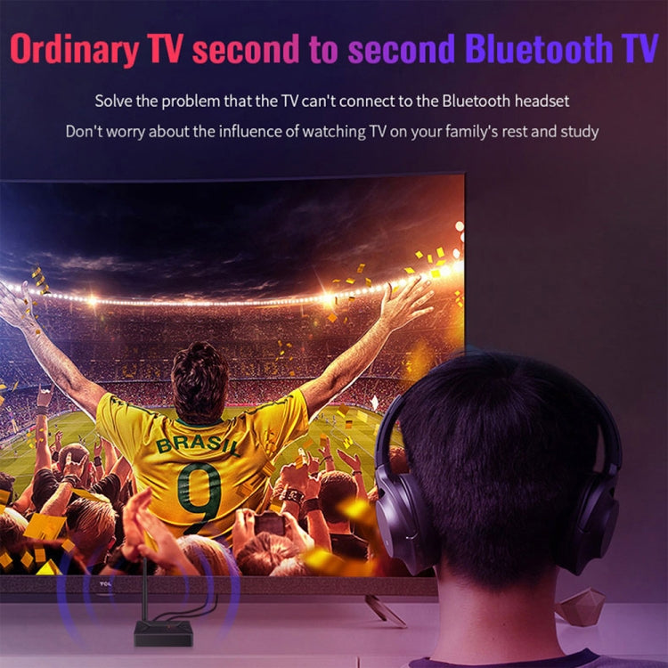 Transmissor de Áudio Digital Óptico Coaxial Portátil 3 em 1 TX13 Bluetooth 5.0 com Entrada 3,5mm para Coluna / Auricular Bluetooth, TX13