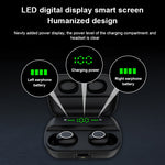 Auricular Bluetooth TWS com Toque S11 com Caixa de Carregamento Magnética, Suporta Ecrã LED de Energia de Três Telas