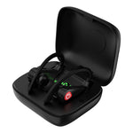 Auricular Desportivo Bluetooth Sem Fios Q83 com Gancho para Ouvido e Caixa de Carregamento, Suporta Ecrã LED de Energia de Três Telas & Power Bank, Q83
