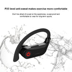 Auricular Desportivo Bluetooth Sem Fios Q83 com Gancho para Ouvido e Caixa de Carregamento, Suporta Ecrã LED de Energia de Três Telas & Power Bank, Q83