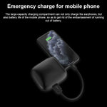 Auricular Desportivo Bluetooth Sem Fios Q83 com Gancho para Ouvido e Caixa de Carregamento, Suporta Ecrã LED de Energia de Três Telas & Power Bank, Q83