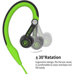 Auriculares Desportivos com Gancho para Ouvido Mucro MB-232 para Corrida, Estéreo com Fio para Ginásio