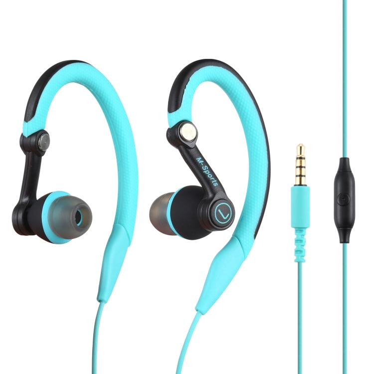 Auriculares Desportivos com Gancho para Ouvido Mucro MB-232 para Corrida, Estéreo com Fio para Ginásio