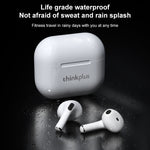 Auricular Bluetooth Lenovo LivePods LP40 TWS IPX4 à prova de água com Caixa de Carregamento, Suporte a Toque & Chamada HD & Siri & Alternância Mestre-escravo, LivePods LP40