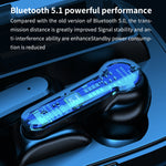 Auricular Bluetooth M19 5.1 TWS com Ecrã Digital, Caixa de Carregamento, Suporte a Toque & Siri & Indicador de Bateria