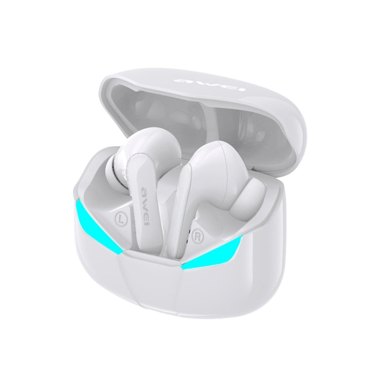 Auricular Desportivo TWS awei T35 Bluetooth V5.0 Modo Duplo para Jogos, IPX5 à prova de água, com Caixa de Carregamento