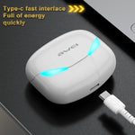 Auricular Desportivo TWS awei T35 Bluetooth V5.0 Modo Duplo para Jogos, IPX5 à prova de água, com Caixa de Carregamento