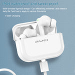 Auricular Desportivo TWS awei TA1 Bluetooth V5.0 com Cancelamento de Ruído ANC, IPX4 à prova de água, com Caixa de Carregamento