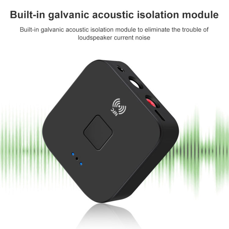 Receptor Bluetooth B11 5.0 AUX NFC para Adaptador de Áudio 2 x RCA, B11