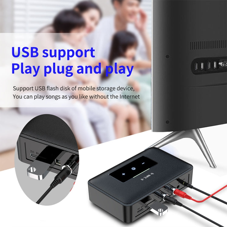 Receptor Transmissor Bluetooth NFC BT19 5.0 para Auricular e Leitor de Áudio de Carro