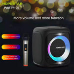 Altifalante Bluetooth Portátil Resistente à Água HOPESTAR Party100 Bluetooth 5.0 com Função de Carregamento para Telemóvel, Party100 (Verde)