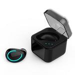 Auricular Bluetooth 5.0 M-B8 Mini Invisível Intra-auricular Estéreo, Sem Fios com Caixa de Carregamento