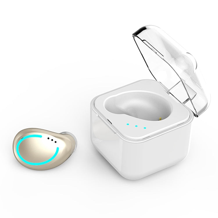 Auricular Bluetooth 5.0 M-B8 Mini Invisível Intra-auricular Estéreo, Sem Fios com Caixa de Carregamento