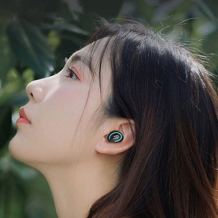 Auricular Bluetooth 5.0 M-B8 Mini Invisível Intra-auricular Estéreo, Sem Fios com Caixa de Carregamento