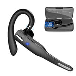 Auricular Bluetooth YYK-525 com Gancho Rotativo Único, Cancelamento de Ruído, com Caixa de Carregamento e Ecrã Digital