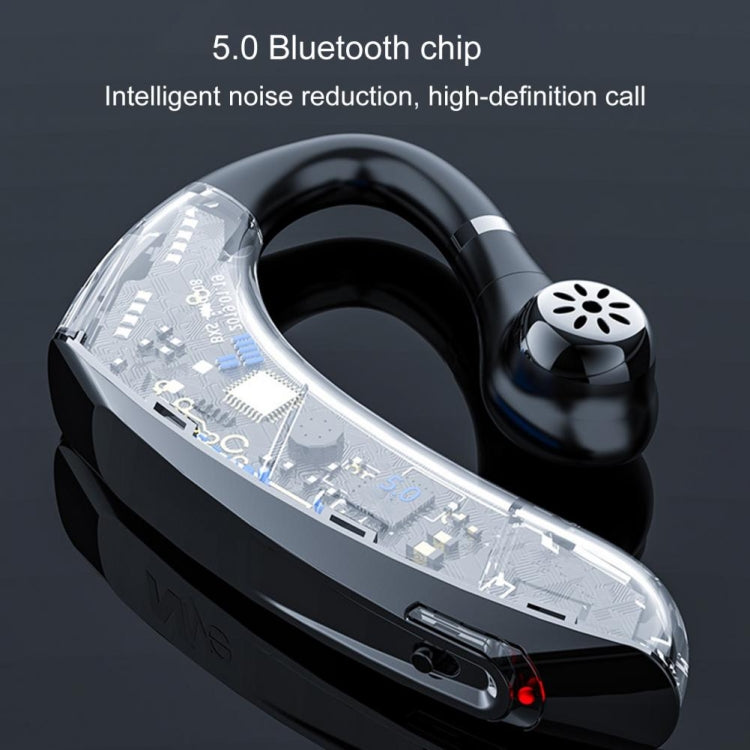 DS800 Bluetooth 5.0 Auricular Bluetooth sem fios desportivo empresarial universal com estilo de pendurar na orelha, Versão Atualizada, Versão Atualizada (Preto), Versão Atualizada (Vermelho)