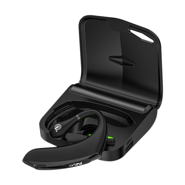 DS800 Bluetooth 5.0 Auricular Bluetooth sem fios desportivo empresarial universal com estilo de pendurar na orelha com caixa de carregamento, Versão com Caixa de Carregamento (Preto), Versão com Caixa de Carregamento (Vermelho)