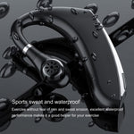 DS800 Bluetooth 5.0 Auricular Bluetooth sem fios desportivo empresarial universal com estilo de pendurar na orelha com caixa de carregamento, Versão com Caixa de Carregamento (Preto), Versão com Caixa de Carregamento (Vermelho)