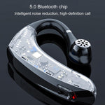 DS800 Bluetooth 5.0 Auricular Bluetooth sem fios desportivo empresarial universal com estilo de pendurar na orelha com caixa de carregamento, Versão com Caixa de Carregamento (Preto), Versão com Caixa de Carregamento (Vermelho)