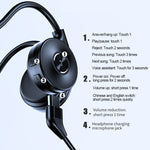 M-1 Auricular Bluetooth de condução óssea com redução de ruído táctil montado nas costas com microfone destacável