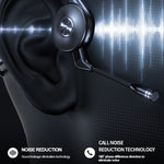 M-1 Auricular Bluetooth de condução óssea com redução de ruído táctil montado nas costas com microfone destacável