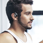 M-1 Auricular Bluetooth de condução óssea com redução de ruído táctil montado nas costas com microfone destacável