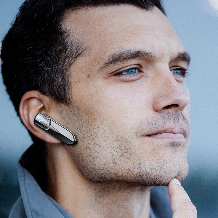 Auricular Bluetooth Empresarial Unilateral M81 com Redução de Ruído CVC, Suporte Siri & One for Two