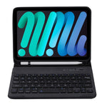 Capa de Tablet com Teclado Bluetooth Ultra-fino Cores Candy C06B para iPad mini 6 / mini 7, com Suporte e Suporte para Caneta