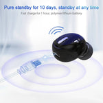 X9 Auricular Bluetooth 5.0 mini intra-auricular unilateral sem fios, X9 Preto, X9 Branco