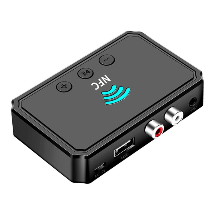 T36 Receptor e transmissor Bluetooth 5.0 NFC para auscultadores e áudio automóvel
