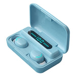 Auricular Bluetooth com Luz Respiratória de Quatro Barras + Ecrã Digital e Redução de Ruído Série Macaron F9-5C, Luz de Quatro Barras Azul Escuro, Luz de Quatro Barras Rosa, Luz de Quatro Barras Azul Bebé, Luz de Quatro Barras Amarela F9-5C Macaron