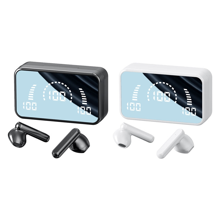 Auricular Bluetooth Sem Fios V9 Mirror Noodle com Compartimento de Carregamento