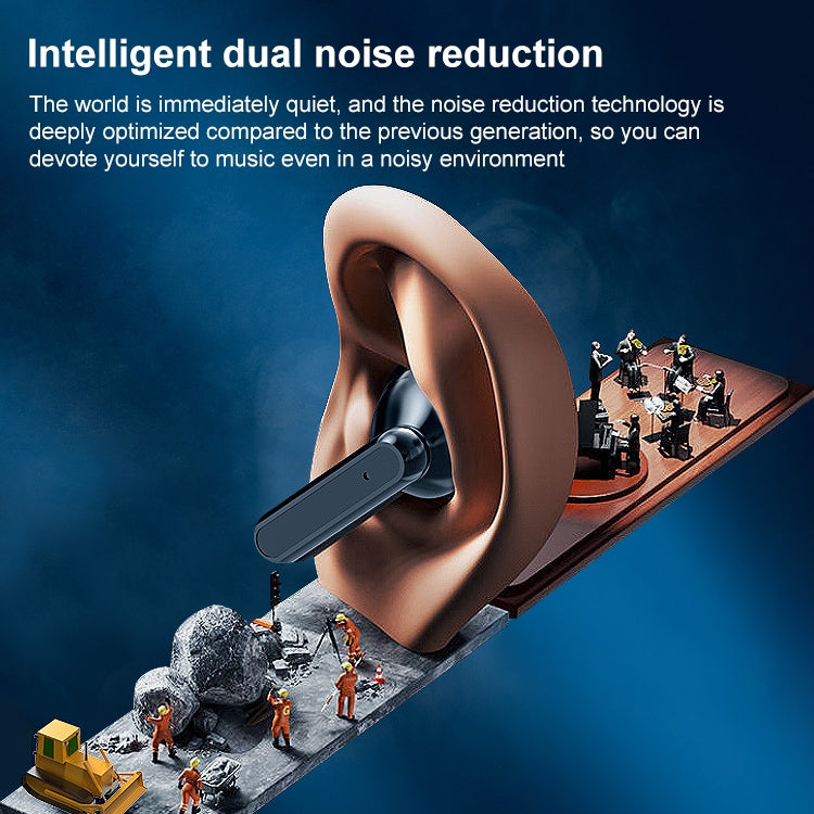 Auricular Bluetooth Sem Fios V9 Mirror Noodle com Compartimento de Carregamento