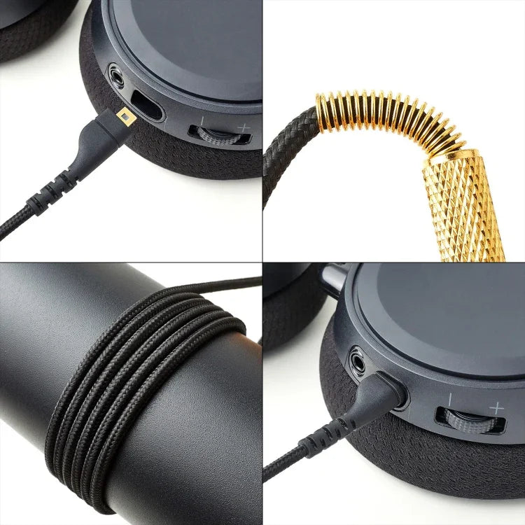 Cabo de Áudio para Auscultadores ZS0170 para SteelSeries Arctis 3 5 7 Pro, ZS0170 Preto