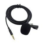 Microfone Lavalier de Colarinho com Clipe para Gravação para Telemóvel, Comprimento do Cabo: 2,5m, 2,5m