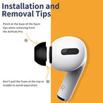 Protetores Auriculares de Espuma de Retorno Lento ZS0164 para AirPods Pro, Tamanho: M, M